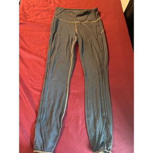 Athleta Womens Leggings Pants Gray Mid Rise Stretch Mesh Yoga Workout XS